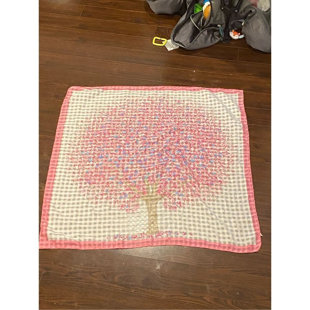 ✅Vintage Spring Pink Tree Scarf 32”x32”